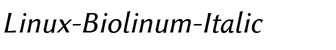 Linux Biolinum Italic.ttf