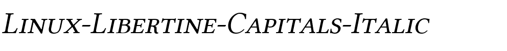 Linux Libertine Capitals Italic.ttf