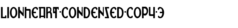 Lionheart Condensed Condensed.ttf