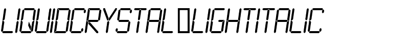 Liquid Crystal Light Italic.otf