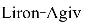 Liron Agiv Regular.ttf