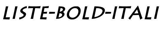 Liste Bold Italic.ttf