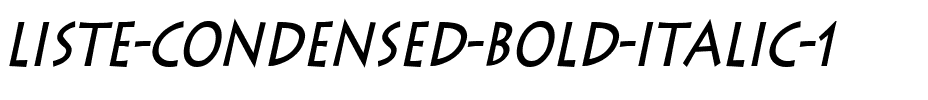 Liste-Condensed Bold Italic.ttf