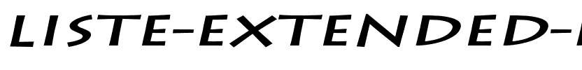 Liste Extended Bold Italic.ttf