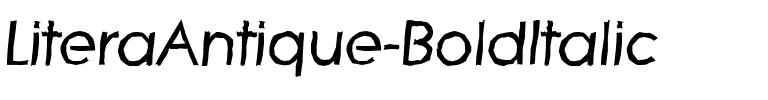 LiteraAntique BoldItalic.ttf