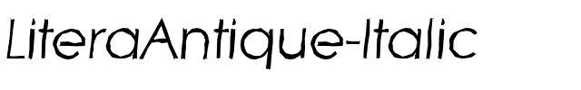 LiteraAntique Italic.ttf