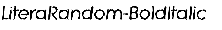 LiteraRandom BoldItalic.ttf
