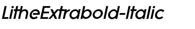 LitheExtrabold Italic.ttf