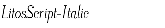 Litos Script Italic.otf