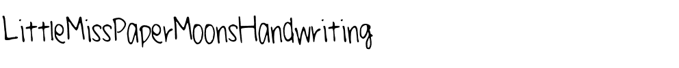 LittleMissPaperMoonsHandwriting Medium.otf