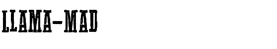 Llama Mad Normal.ttf