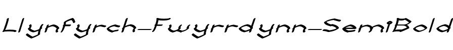 Llynfyrch Fwyrrdynn SemiBold Regular.ttf