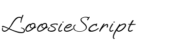 LoosieScript Regular.ttf