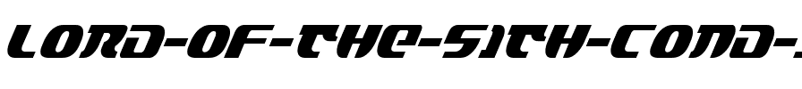 Lord of the Sith Cond Italic Cond Italic.ttf