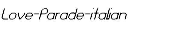 Love Parade italian.ttf