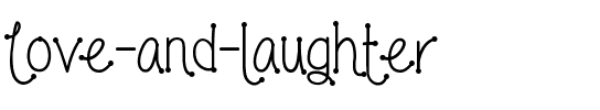 Love and laughter Regular.ttf