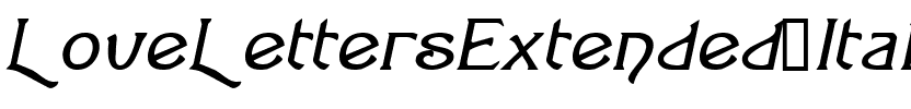 LoveLettersExtended Italic.ttf