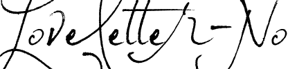 Loveletter No. 9 Normal.ttf