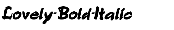 Lovely Bold Italic.ttf