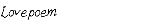 Lovepoem Medium.ttf
