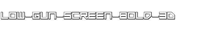 Low Gun Screen Bold 3D Bold 3D.ttf