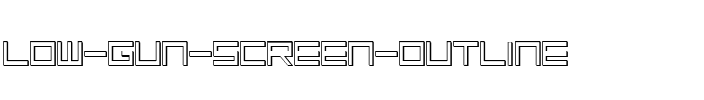 Low Gun Screen Outline Outline.ttf