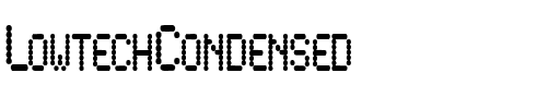 LowtechCondensed Regular.ttf