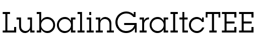 LubalinGraItcTEE Regular.ttf