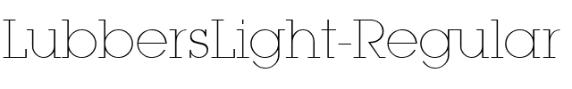 LubbersLight Regular.ttf