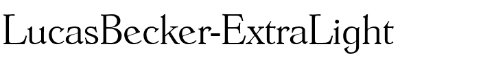 LucasBecker-ExtraLight Regular.ttf