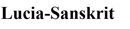 Lucia Sanskrit Bold.ttf