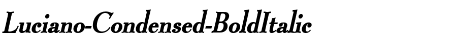 Luciano Condensed BoldItalic.ttf