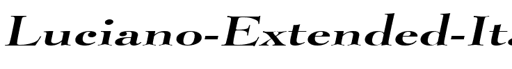 Luciano Extended Italic.ttf