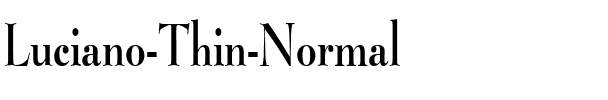 Luciano Thin Normal.ttf