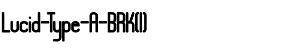 Lucid Type A (BRK) Regular.ttf