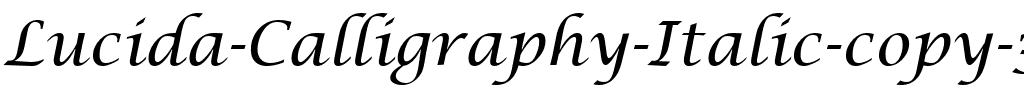 Lucida Calligraphy Normal.ttf