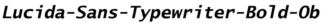Lucida Sans Typewriter Gras Oblique.ttf