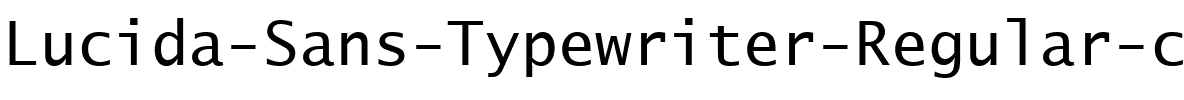 Lucida Sans Typewriter Normal.ttf