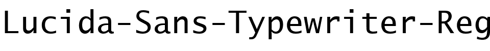Lucida Sans Typewriter Normal.ttf