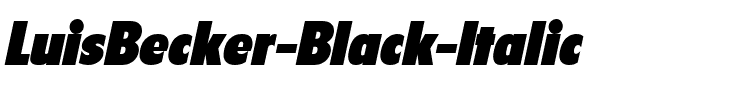 LuisBecker-Black Italic.ttf