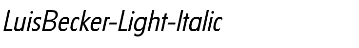 LuisBecker-Light Italic.ttf