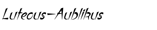 Luteous Aublikus Regular.ttf