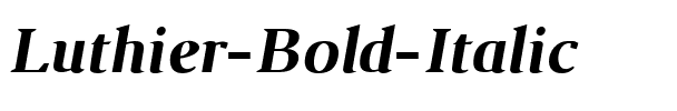Luthier Bd It Bold Italic.ttf