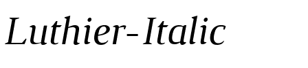 Luthier It Italic.ttf