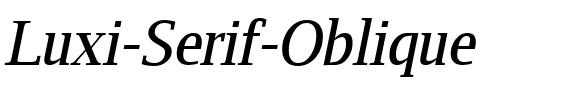 Luxi Serif Oblique.ttf