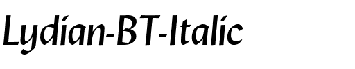 Lydian BT Italic.ttf