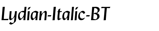 Lydian BT Italic.ttf