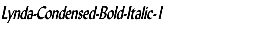 Lynda-Condensed Bold Italic.ttf