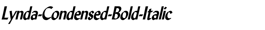 Lynda Condensed Bold Italic.ttf