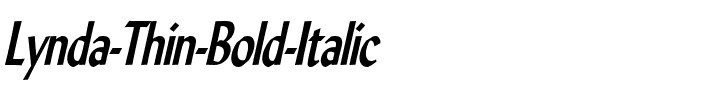 Lynda Thin Bold Italic.ttf